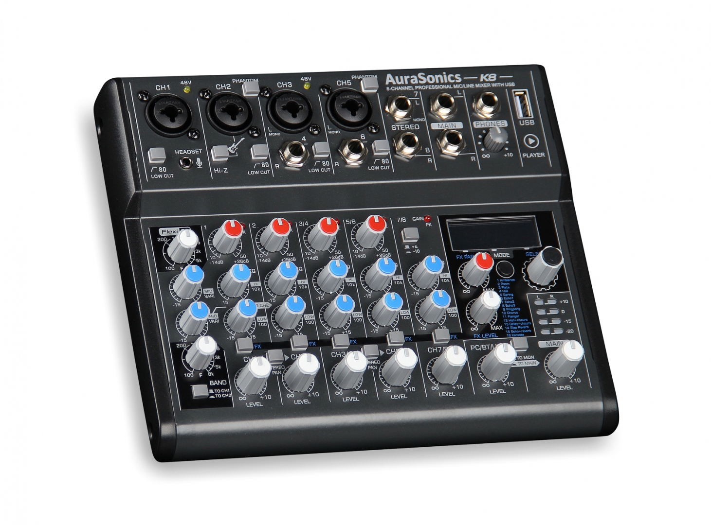 AuraSonics K8 компактный микшерный пульт в Орске