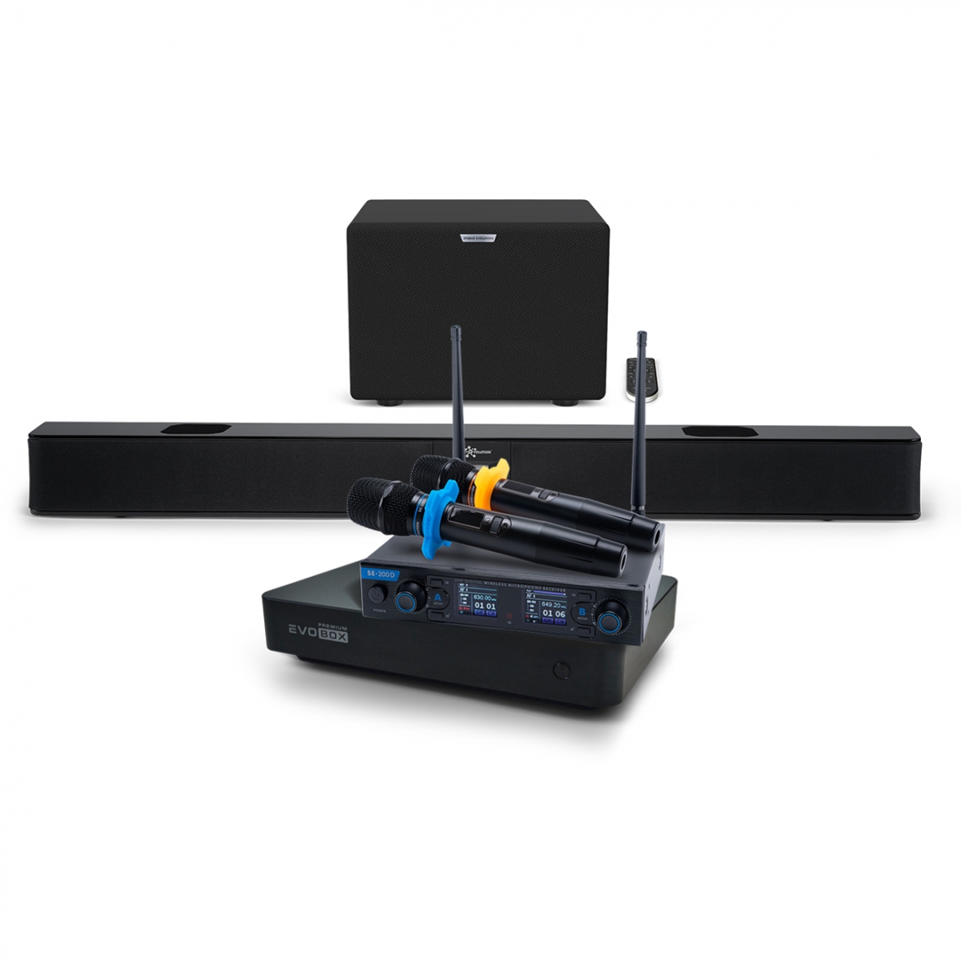 Hi-End караоке-система EVOBOX Premium + EvoSoundBar (саундбар с караоке) в Орске