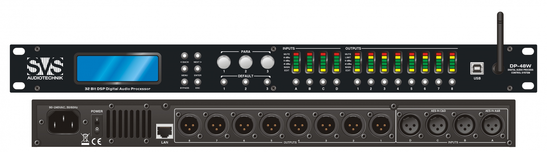 SVS Audiotechnik DP-48W Цифровой процессор: 4 входа 8 выходов в Орске